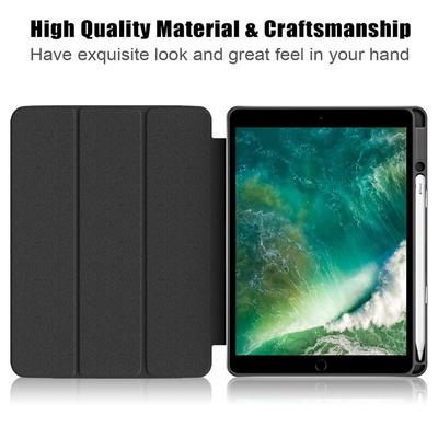 Чехол для iPad 10.2 (2019)/(2020)/(2021)/iPad Pro 10,5 дюйма (2017)/Air 10,5 дюйма (2019) Трехскладная кожаная обложка-подставка