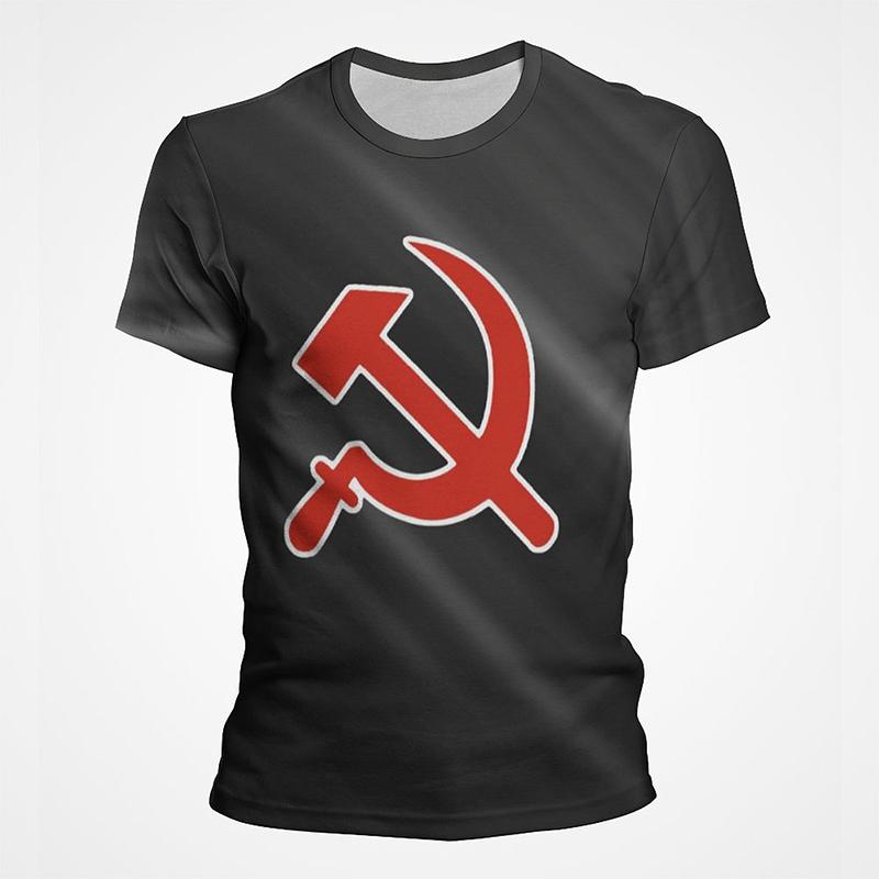 Винтажные рубашки унисекс, СССР, Советский Союз, мужские рубашки с короткими рукавами, мужская одежда, топы в стиле ретро с круглым вырезом, футболка Cccp, русские футболки для мужчин