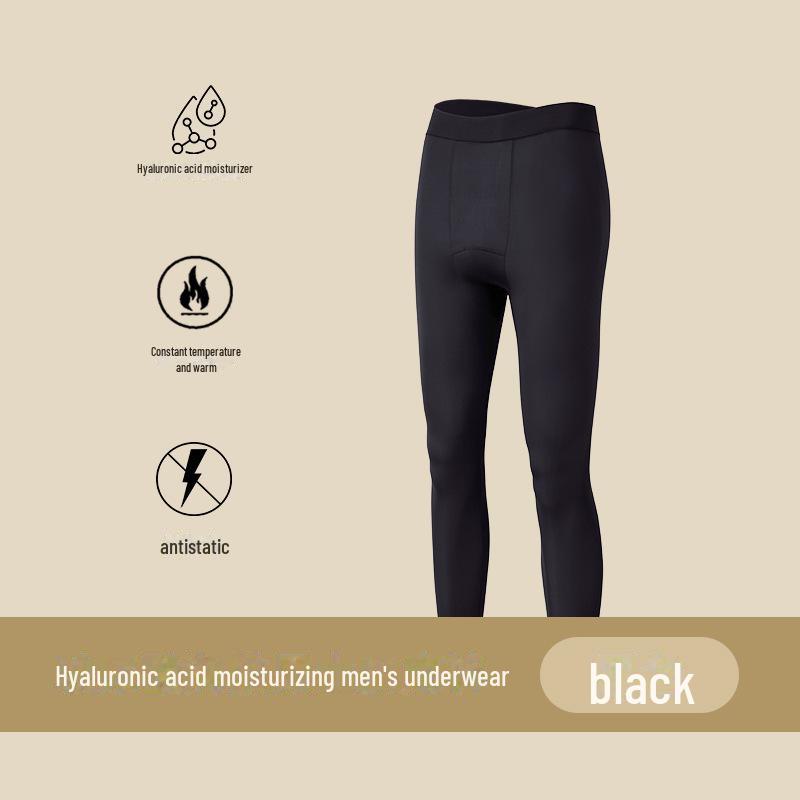 Мужской ультратонкий бесшовный термобелье костюм с гиалуроновой кислотой для осени/зимы