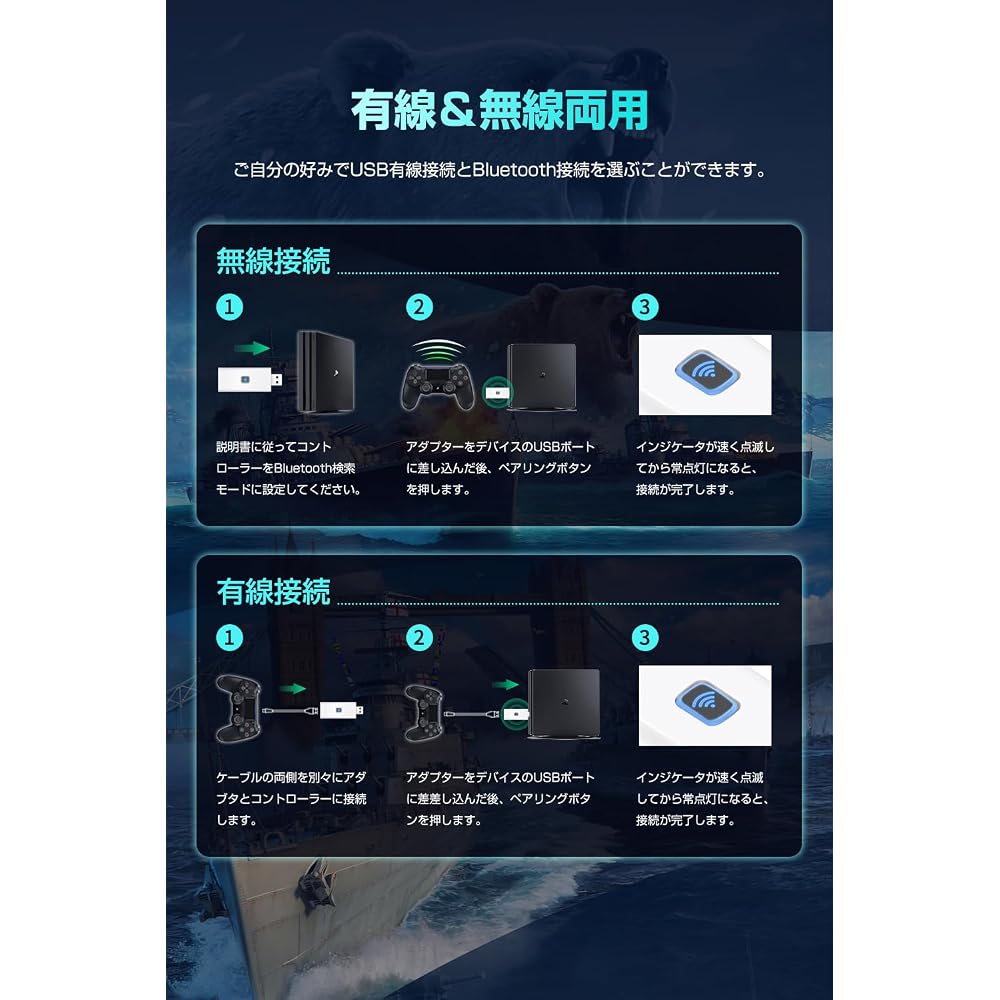 ПК/P4/Steam/Switch2/Switch Адаптер Bluetooth/Проводное Соединение Конвертер Преобразования Геймпад ...