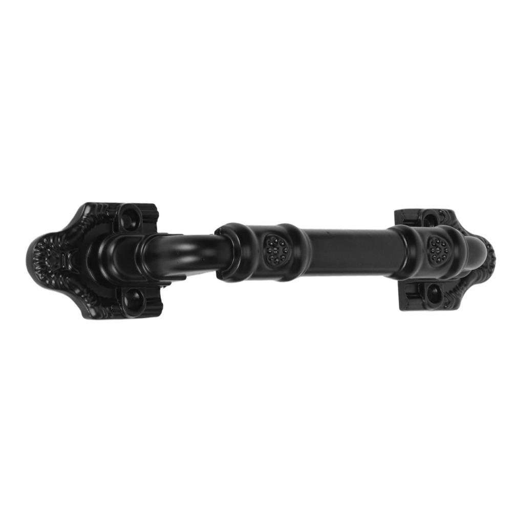 Black Barn Door Pull Handle Metal Alloy Cabinet Door Handle Vintage Double Sided Door Pull Gate