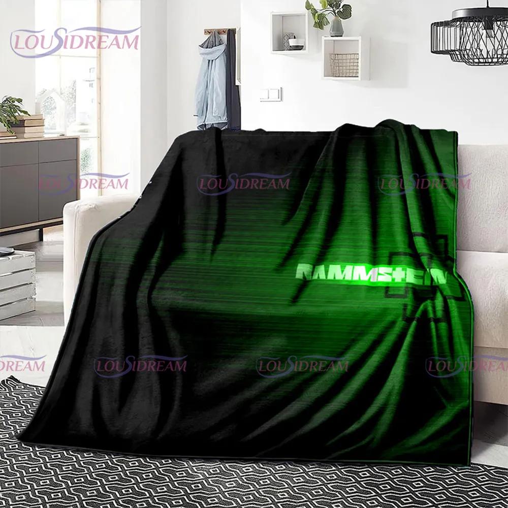 3D R-Rammstein Heavy Metal Band, мягкое плюшевое одеяло, фланелевое одеяло, одеяло для гостиной, спальни, кровати, дивана, вентилятора, одеяло