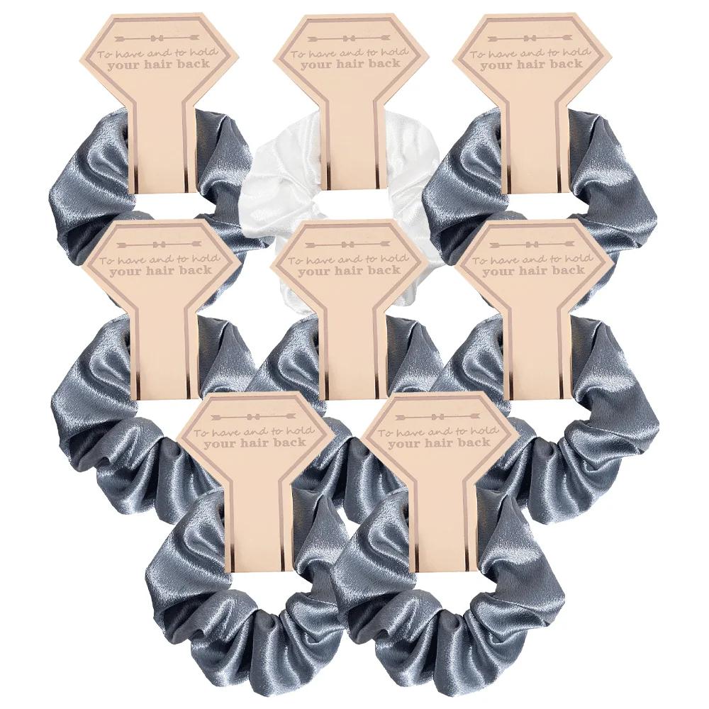 1set Bridal Shower Hair Ties Scrunchies Team Bride Bridesmaids Wrist Decors Wedding Gifts for Bachelorette Hen Party Souvenirs