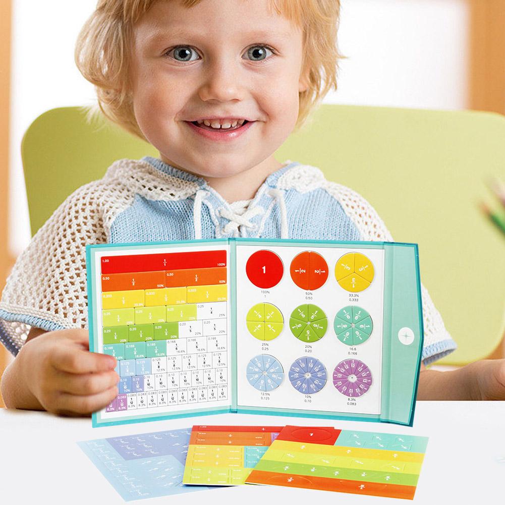 Магнитные радужная дробь плитки круги магнитная дробь обучающая математическая игрушка Великобритания