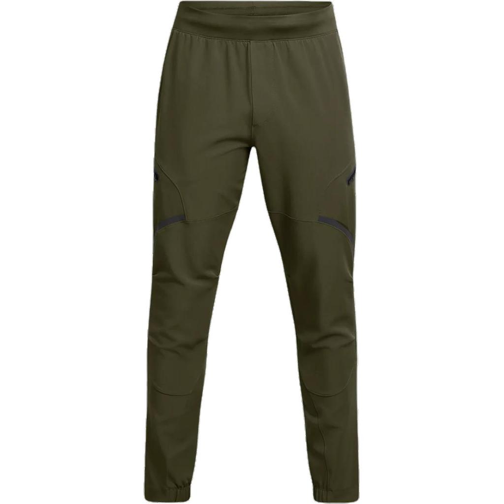 Under Armour Unstoppable Cargo Logo Solid Color Outdoor Relaxed Fit Mid Rise Pants Men Bottoms Dark-Green 1352026-391