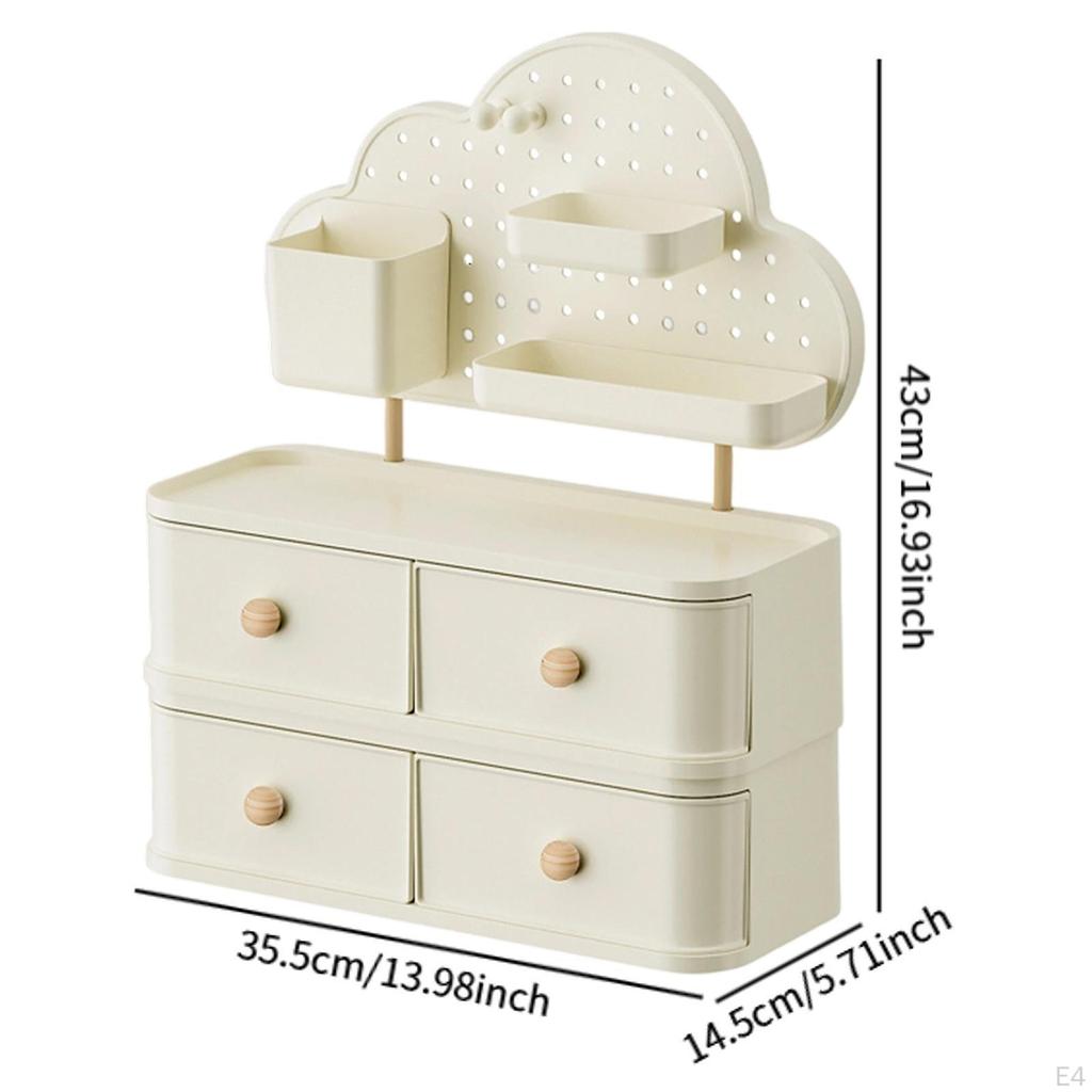 Настольный органайзер для макияжа и канцелярских принадлежностей с перфорированной панелью для дома и офиса