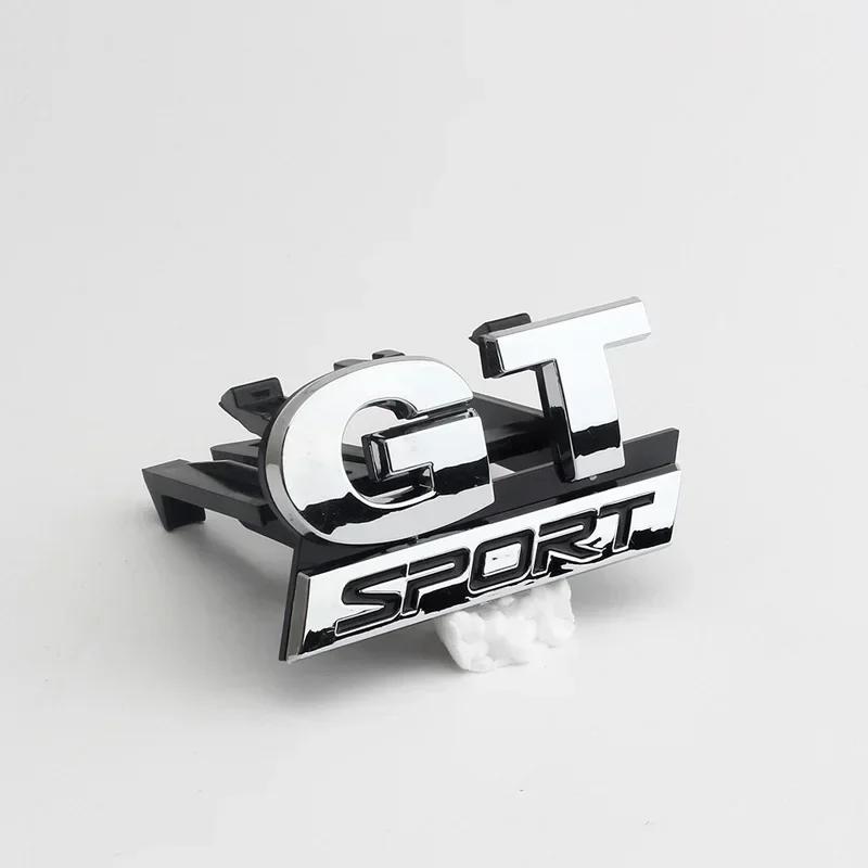 For VW Volkswagen Jetta MK5 Golf Chrome Silver GT Sport Logo Front Grill Emblem Badge Car Decals for Volkswagen VW Polo Golf Pas