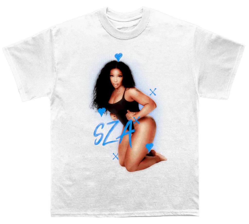 Sza Lana Album T-Shirt Men and Women Cotton Tees Retro Hip Hop Sza Tshirt Unisex Short Sleeve Streetwear Y2k Tops Men's Clothing