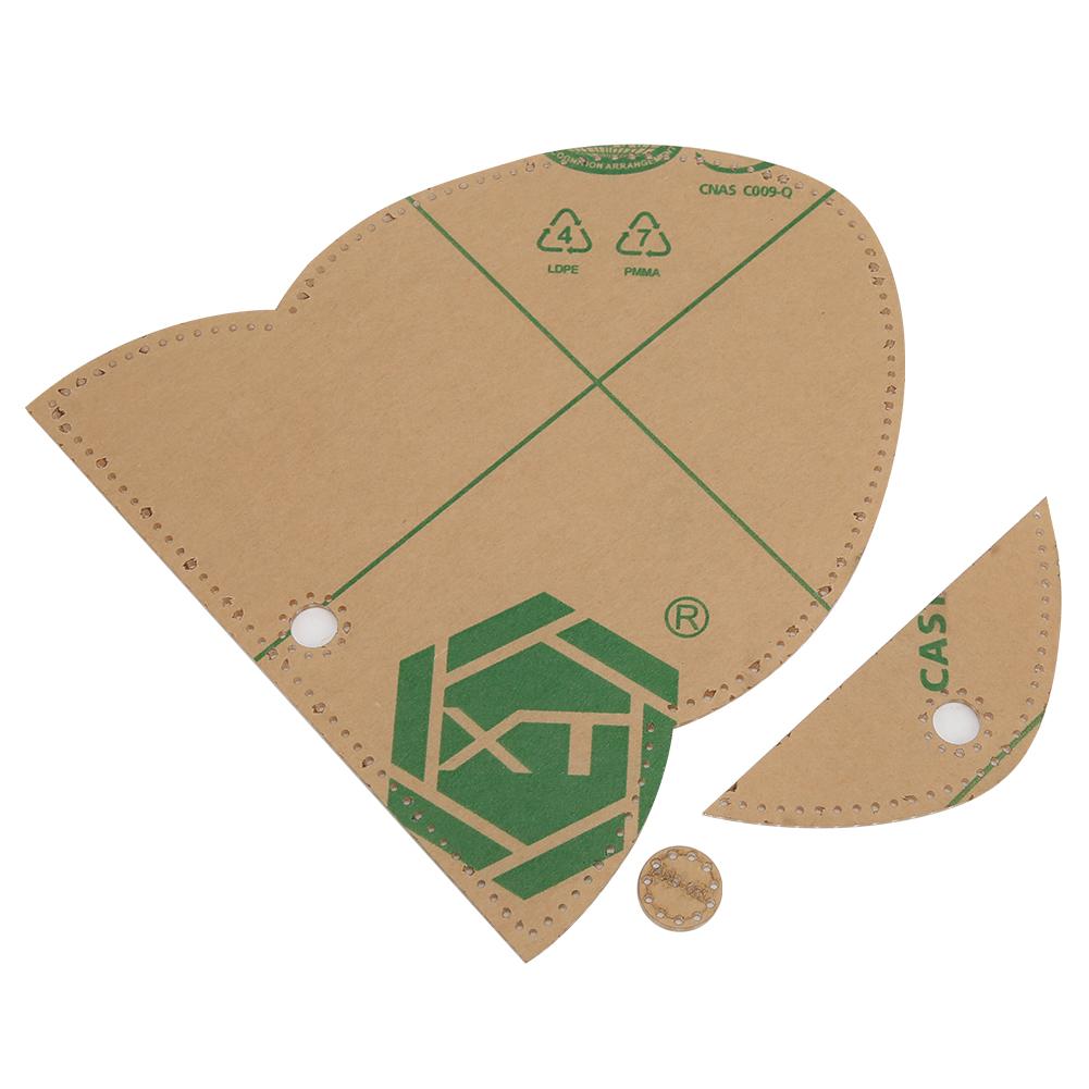 Hand Made Leather Template Set Transparent Acrylic Mouse Case Craft Tool