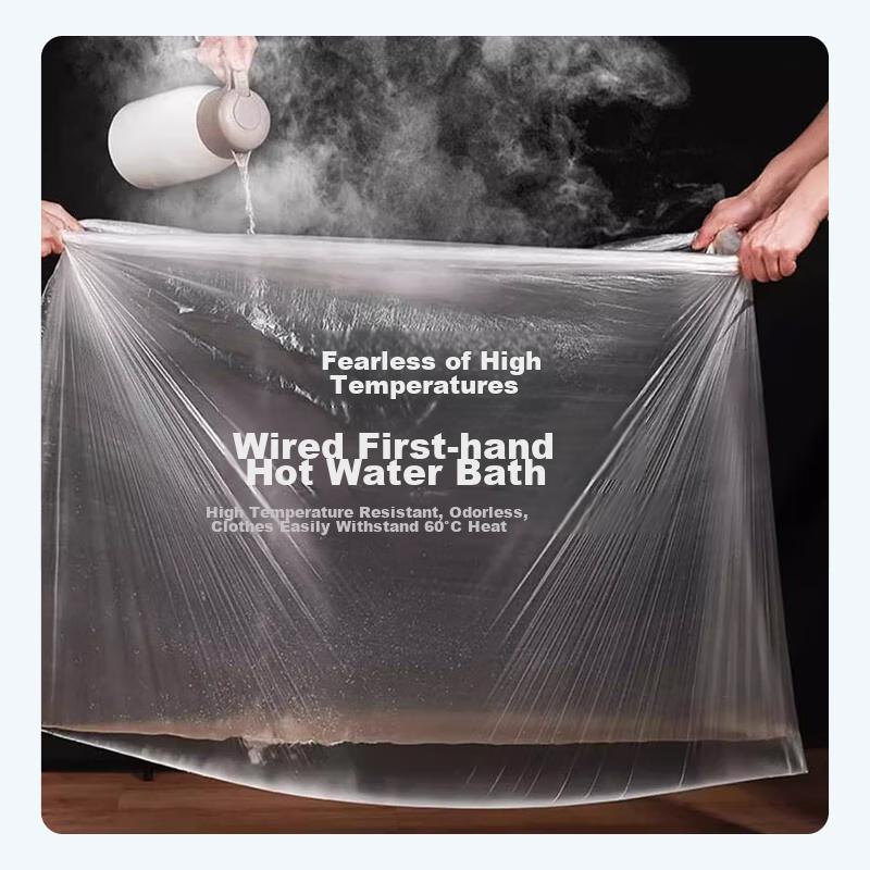 Xinqin Disposable Bath Sack, Thickened Bathtub Cover, Wooden Bucket Cover for Bathing, Diameter 520cm, Pack of 5