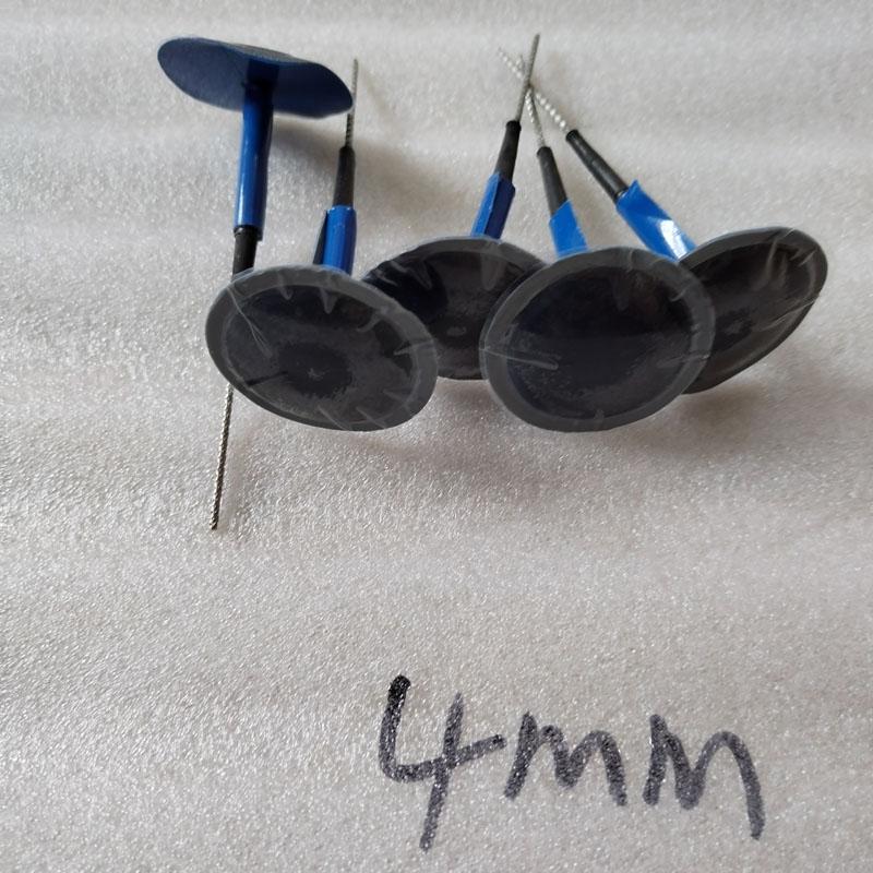 5 шт./лот 4 мм грибовидная гвоздевая пленка для автомобильных шин холодная заплатка резиновая сшивающая машина комплект для ремонта шин и колес встроенная заглушка