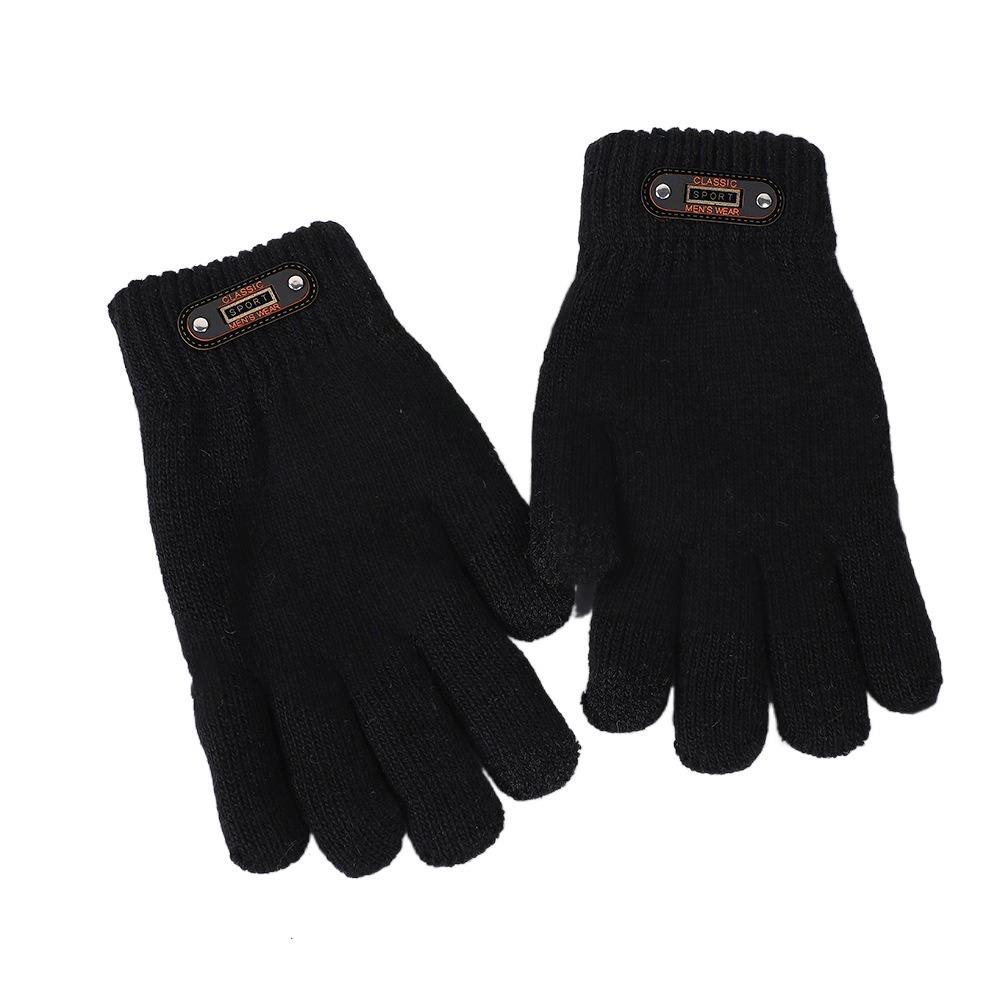 Single/Double-layer Cold-proof Gloves Thick Warm Touch Screen Glove Men's Winter Gloves  Outdoor