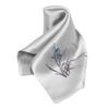 Zhi Jin Lou Hand-Embroidered Orchid Silk Square Scarf