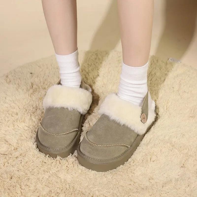 Fashion Designer New Warm Plus Velvet Women's Slippers Fashion Indoor Soft-soled Winter Casual Fluffy Fur Slipper Cotton Shoes for Women