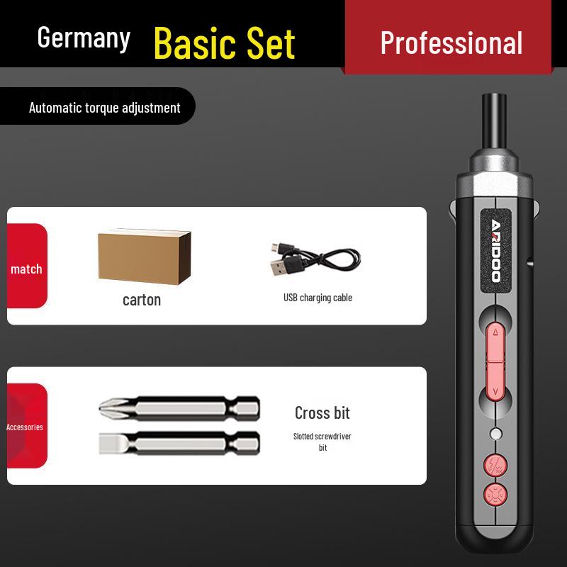 Немецкий аккумуляторный ручной автоматический электрический набор отверток - Маленький бытовой инструмент с литиевой батареей