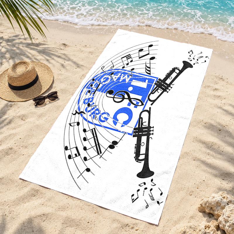 1.FC Magdeburg Microfiber Beach Towel Quick Dry Sand Free Lightweight Beach Towels for Travel Swimming Camping