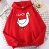 Cute Cartoon Duck Pattern Printed Hoodie Women Casual Fashion Hoodies Women Y2k Pullover Sweatshirt Oversized Unisex Clothes