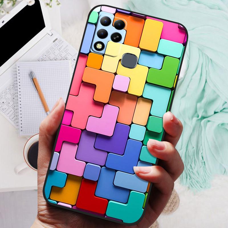 Для Infinix Hot 11 G37 Чехол X689F Роскошный Телефон Силиконовая Задняя Крышка Для Infinix Hot 11 G37 Чехлы Hot11 G37 Защитная Оболочка Capas