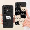 Soft Silicone Phone Case For Tecno Camon 50 Pro 4G Black Cat Cartoon Dragon Animals Pattern Bumper For Camon 50Pro CN5c Cover