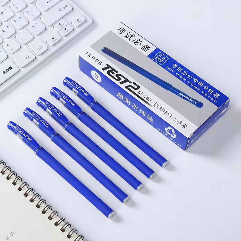 GP380 0.5mm Carbon Black Pen - Ideal for Business, Signature, Student Exams, and Office Use