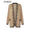 PORTS Women's Spring/Summer Long Sleeve Knit Cardigan