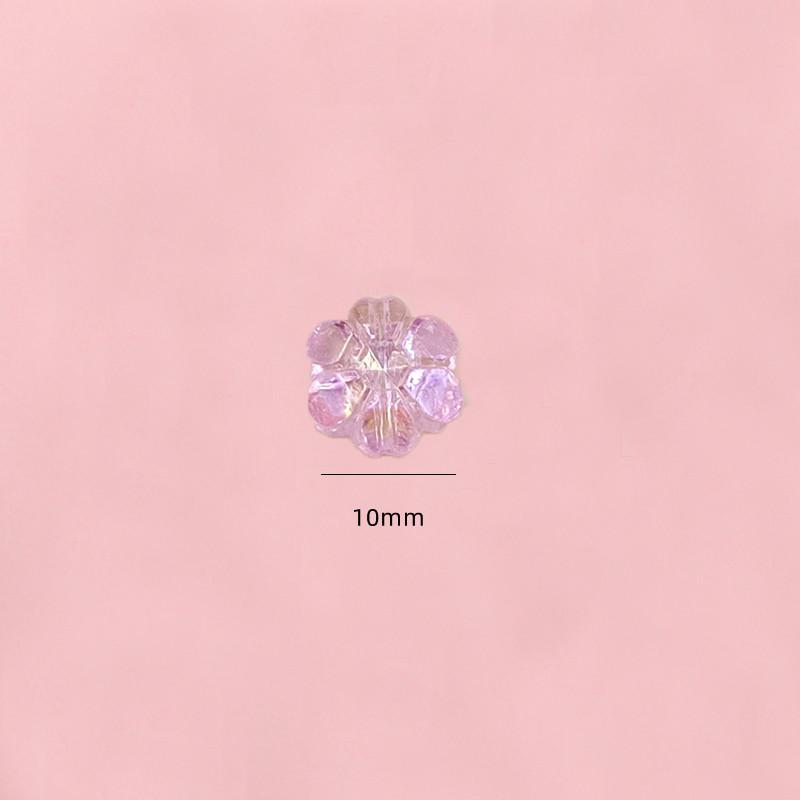 Браслет Сливовое Ожерелье AB Прозрачные Бусины-Цветки 10мм 250шт Разноцветные для DIY Изготовления Ювелирных Изделий Россыпные Бусины Случайная Смесь Акриловые бусины