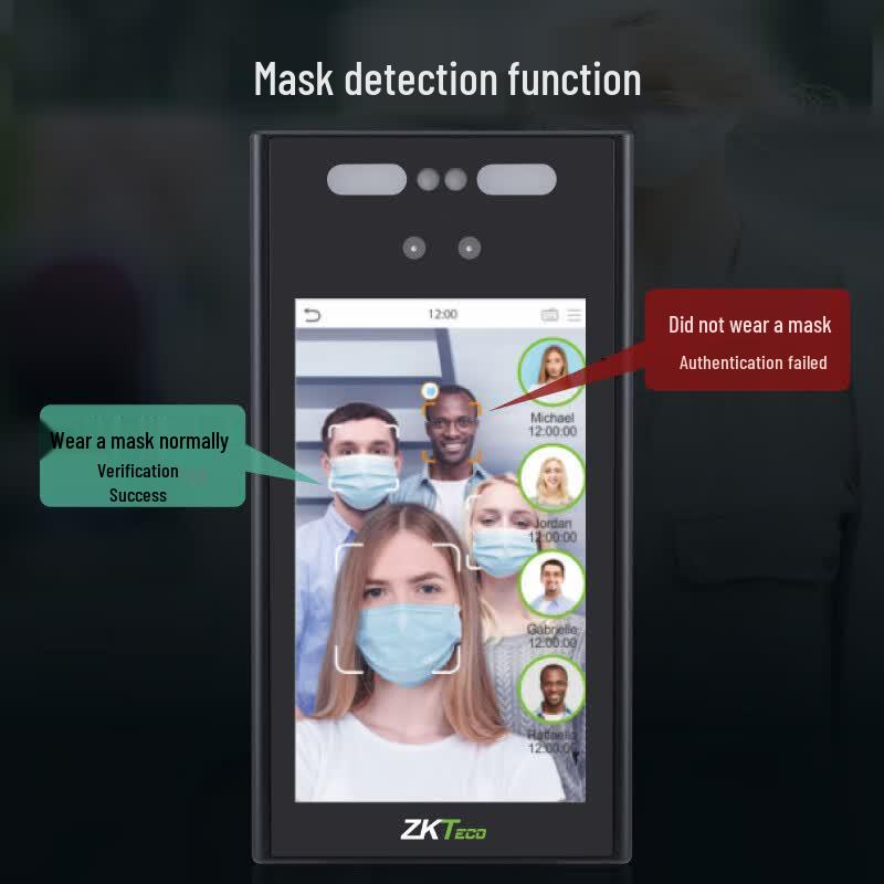 ZKTECO xFace700C Водонепроницаемая система контроля доступа по распознаванию лиц CN вилка (адаптер в комплекте)