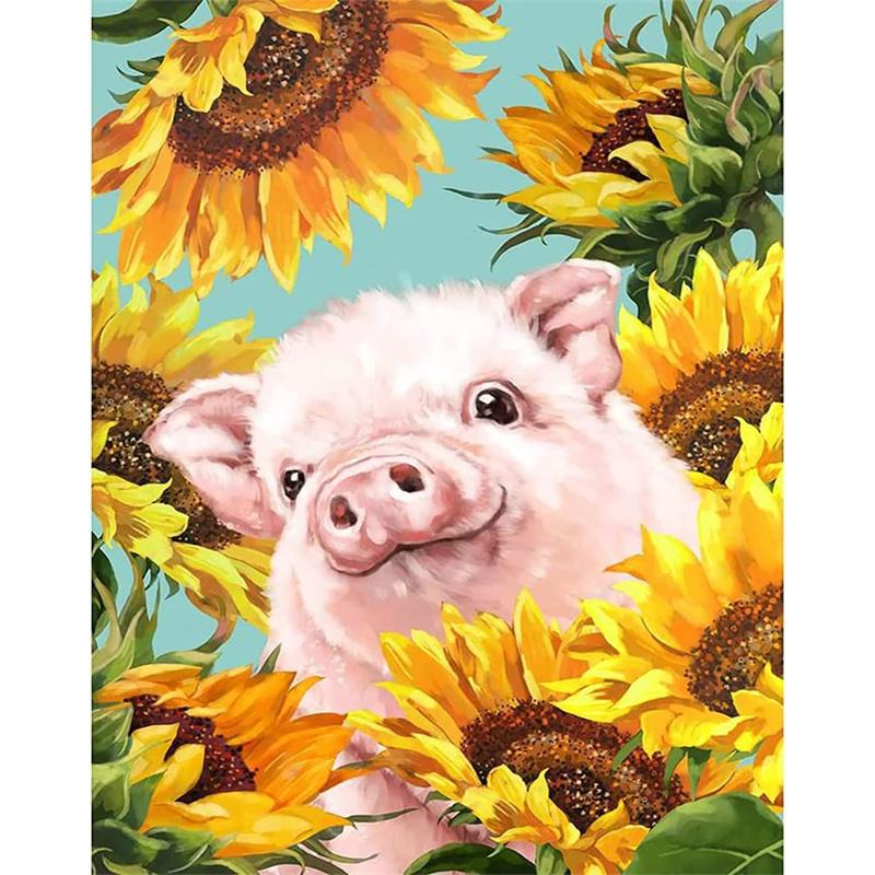 DIY алмазная живопись милые маленькие животные набор для вышивки крестом мозаика искусство алмазная живопись полный круг/квадратный алмаз украшение дома