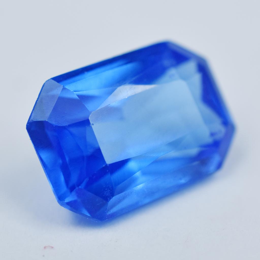 Natural Blue Tanzanite Loose Gemstone 7.55 ct Emerald Shape for Jewelry Making and Gem Collections