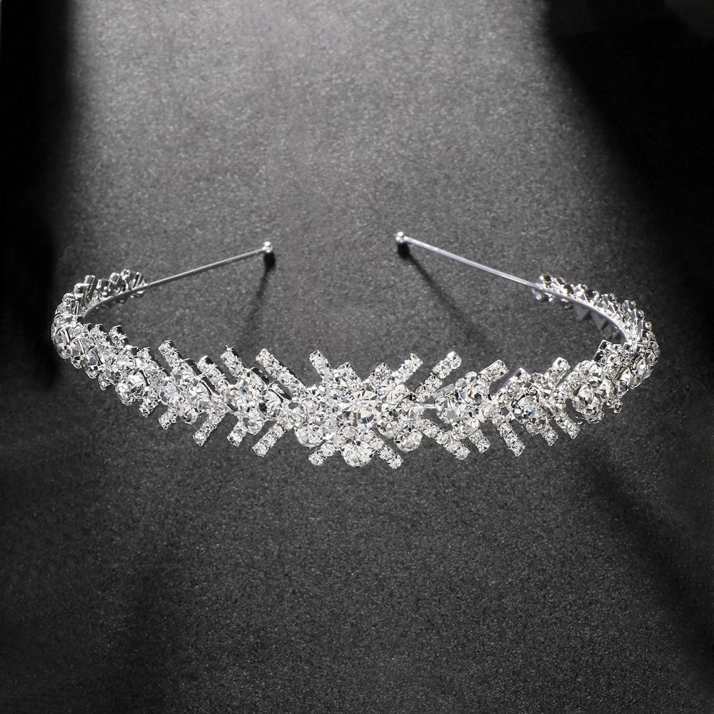 Стразы свадебный венец головной убор королева повязка на голову мода свадьба тиара вечеринка
