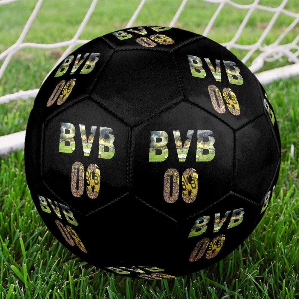 Футбольный клуб BVB 09Мяч для футбола, размер 5, для помещений, разноцветный, сшит на машине, ПВХ, готов к соревнованиям, прочный, с высоким отскоком