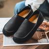 Туфли на плоской подошве однотонные кожаные туфли business casual кожаные туфли повседневные легкие ретро ленивые туфли