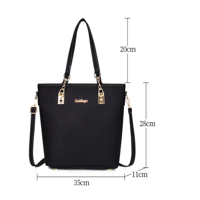 Женская осенняя новая модная сумка-мессенджер на одно плечо из шести предметов большой вместимости