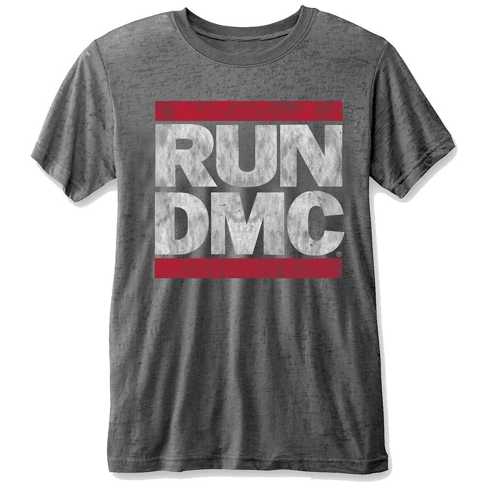 Run Dmc Dmc Логотип Серый Официальная Мужская Унисекс Футболка