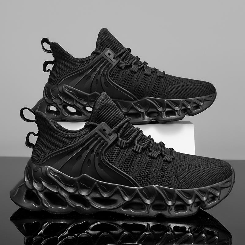 Yrzl Men'S Athletic Mesh Sneakers Lightweight Comfortable Running Shoes For Men Soft Sole Non Slip Casual Shoes Outdoor Walking