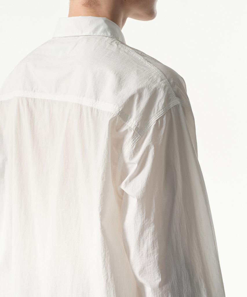MUSINSA STANDARD [City Leisure] Lightweight Nylon Oversized Shirt [White]