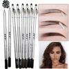 1/3pc Eye Brow Pencil Waterproof Professional Eye Makeup Pen Tip Easy Natural Black Brown Cosmetic Eyebrow With Sharpener
