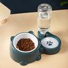 Cat Bowl 2-in-1 Drinking Water Dog Food Pot Water Bowl Rice Pot Pet Supplies Cat Bowl Pet Drinking Water Feeding Integration