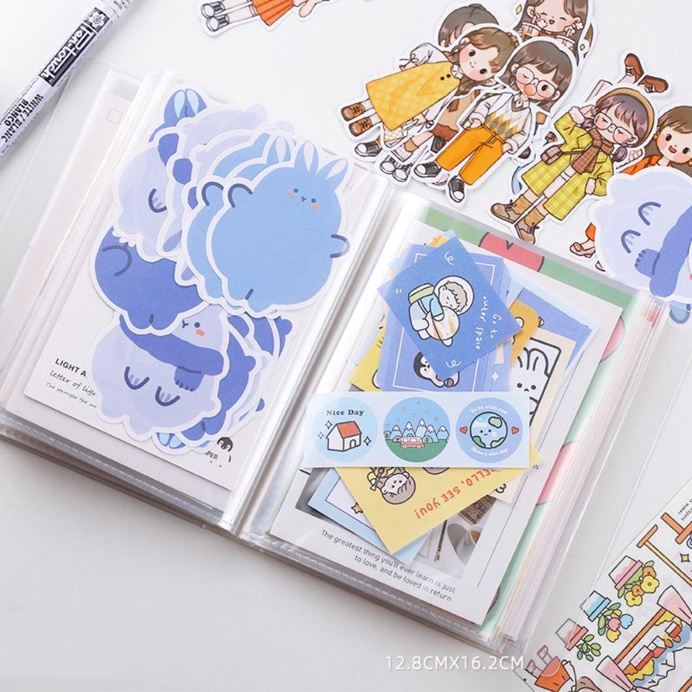Plastic A6 Folder 40 Pages Favorites Transparent Photo Album  Students