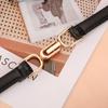 Женская тонкая поясная цепочка Высококачественная ткань Тренд Выдвижной ремень Девушки Ремень