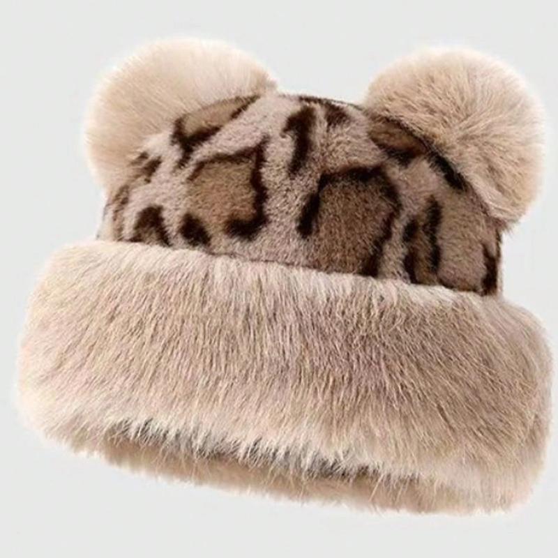 1pc Women Warm Bucket Hat for Winter,Urban Outdoor Series Casual and Fashionable Women's Mongolian Hat,suitable for Dailywear