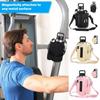 Large Capacity Water Bottle Holder Adjustable Shoulder Strap Gym Magnetic Bag Magnetic Gym Bag