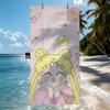 Комикс S-Sailor M-Moon Полотенце для плавания, йоги, спортзала, быстросохнущее, мягкое и приятное для кожи, пляжные полотенца, всесезонное
