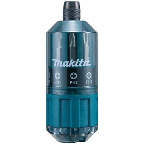 Makita 18-Piece Magnetic Bit Set with Interchangeable Screwdriver Bits, B-45397, Hex Socket, 6.35mm Shank, 13mm Groove (B-45397)