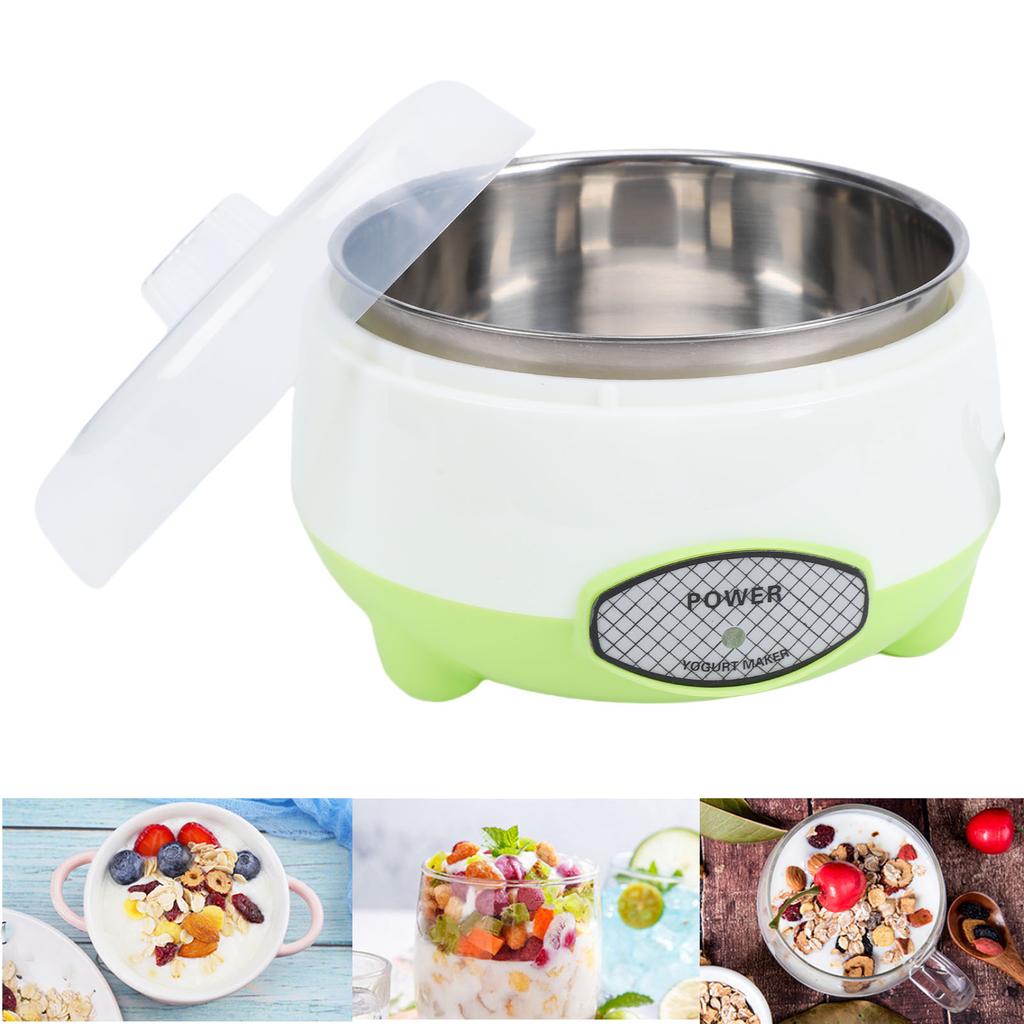 Йогуртница Полностью автоматическая Постоянная температура Нержавеющая сталь Пластик Маленькая машина для приготовления йогурта для дома