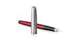 Parker Sonnet Essential Fountain Red Пескоструйная обработка, Тонкое перо, Подарочная, Официальный номер продукта 2146852Z, Ручка, и CT, Перо, В коробке, Импортная,