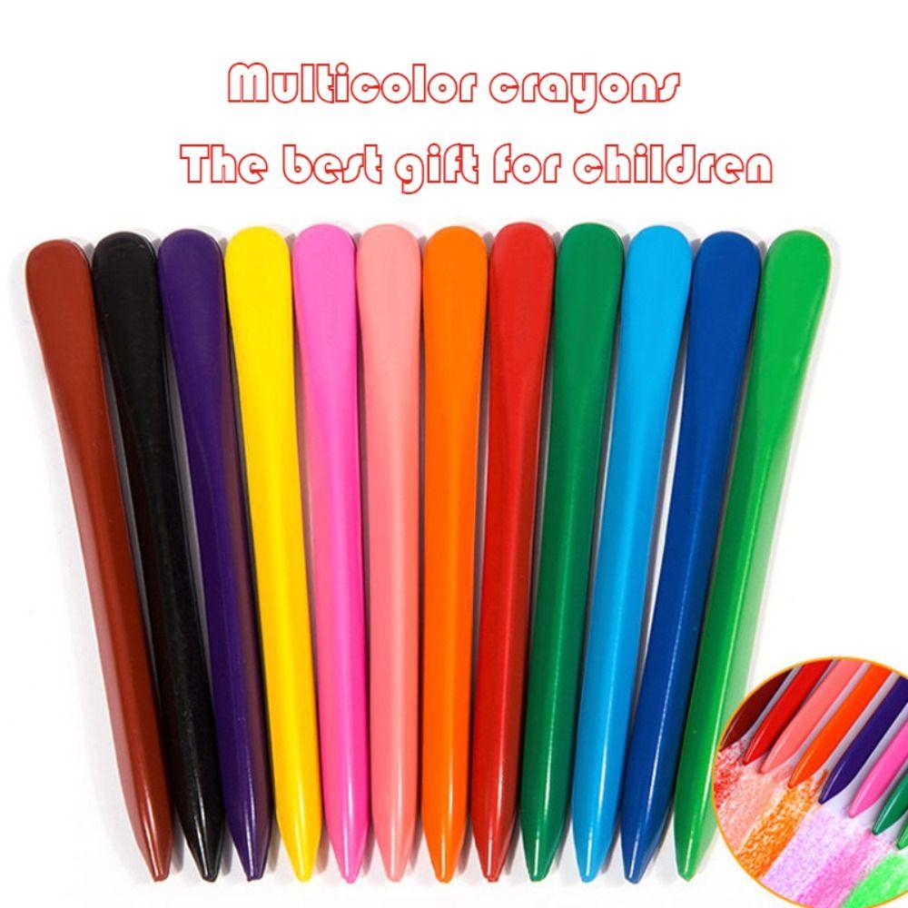 6/12/24/36 Colors Washable Plastic Crayon Oil Painting Stick Early Childhood Education Tools