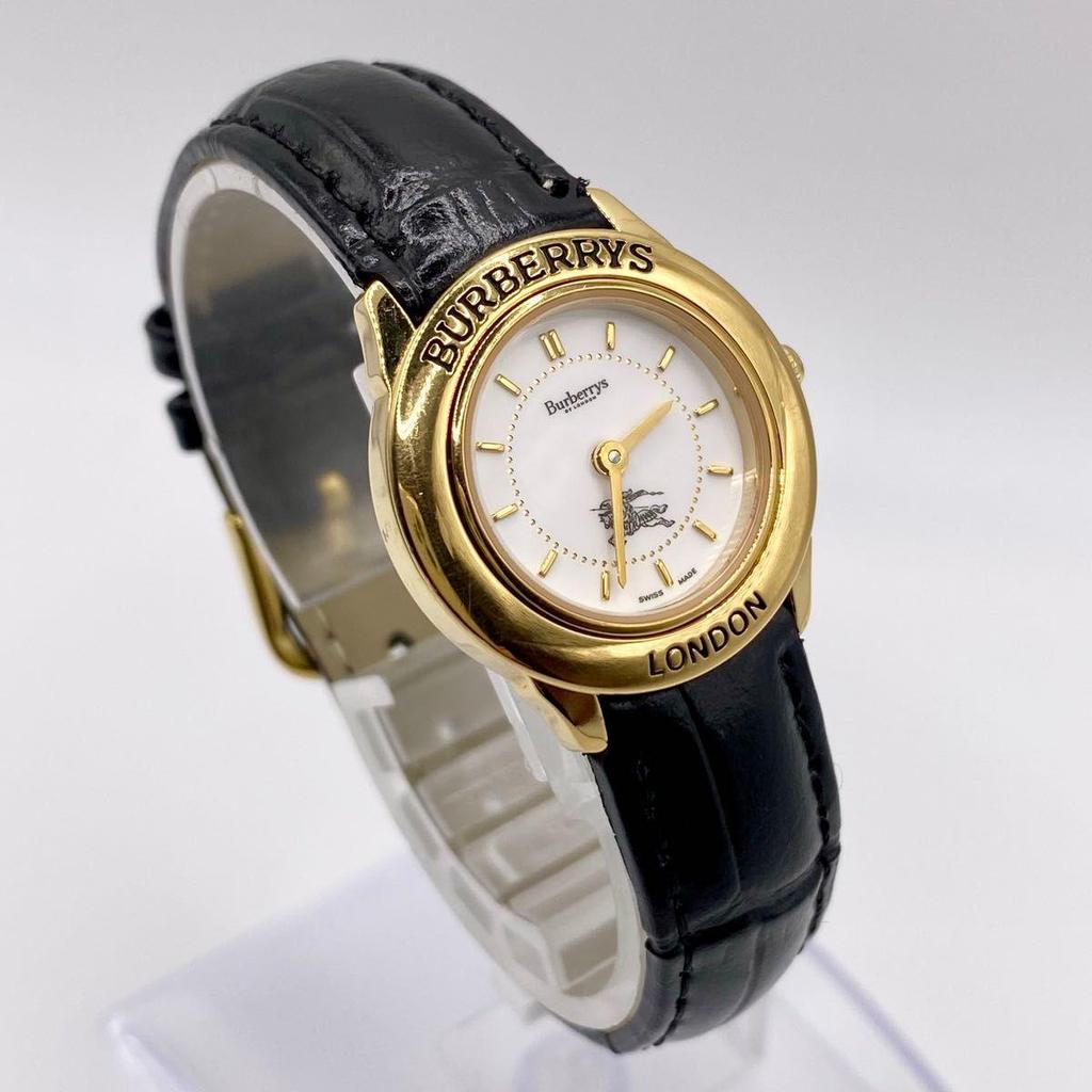 Б/У BURBERRY QZ LONDON 2BJY круглые белые циферблаты