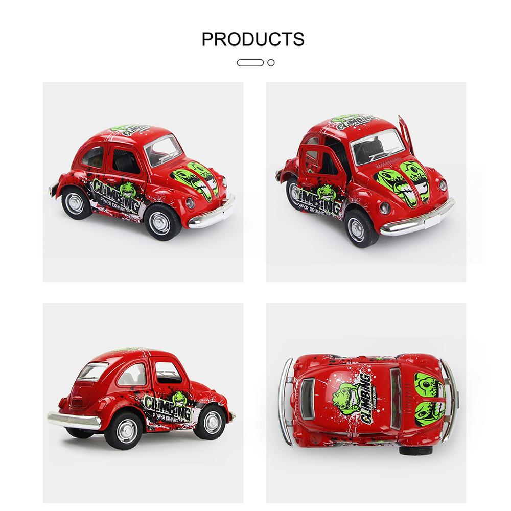 1/36 Alloy Miniature Car Toy Model Pull‑Back Children Vehicle Toy Model with Light Sound