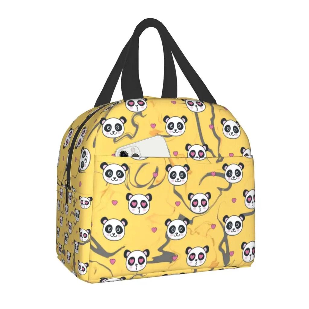 Сумка для обеда Panda Bear, переносная термосумка для кемпинга, путешествий, ланч-бокс для женщин и детей, для работы, пикника, хранения продуктов
